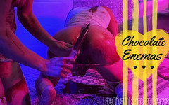 Fetish Explorers: Chocolate Enemas for Sissy Lesbian Part 2