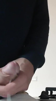 Jerking off My Cock in the Kitchen