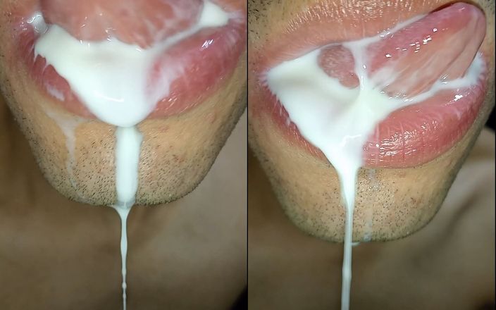 Rey rey: Komm in meinen mund, spiele mit deinem sperma und schlucke...