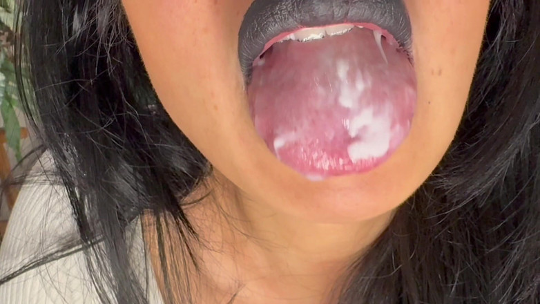 Asmr_mouth: Sperma ta ar putea arăta așa pe limba mea
