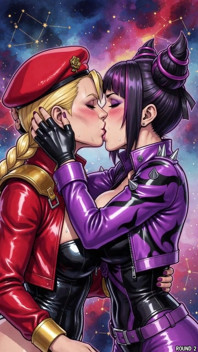 Juri and Cammy Kissing (ai)