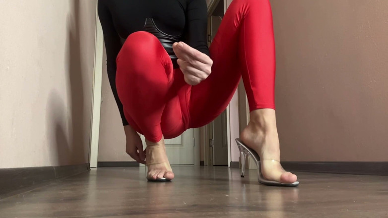 Skinny_lady69: Каблук клацає пальцями, обтягуючі легінси, домінація з безшовними петлями