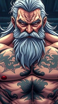 AI อาร์ต ผู้ชายดุร้ายสไตล์แฟนตาซี