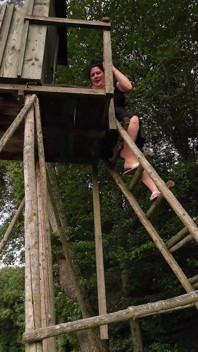 Xxl Pissing From Above in the Forest