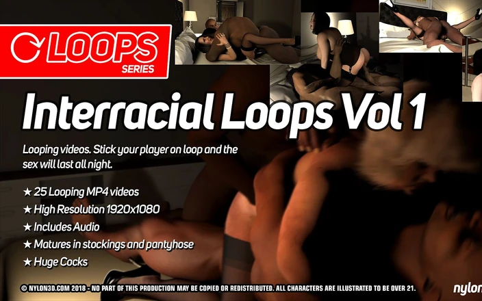 Nylon 3D: Interracial Loops 1
