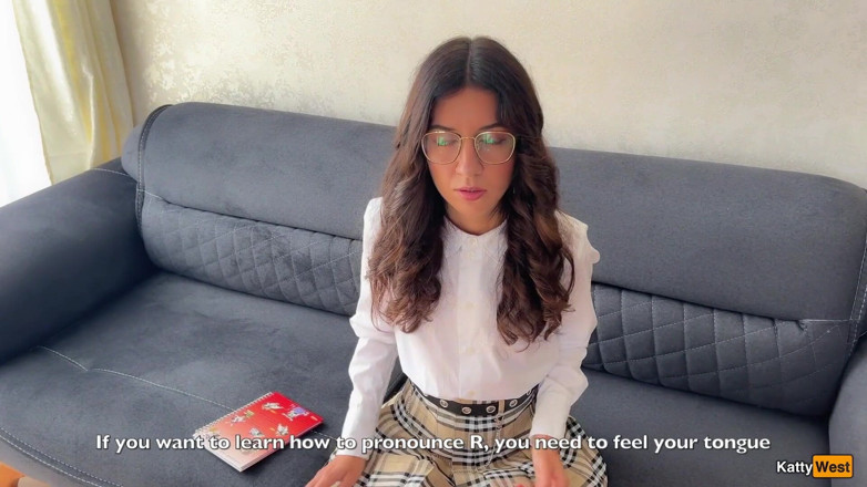 Katty West: Sprachtherapeutin unterrichtet den schüler und fickt sie in alle löcher,...