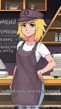 Hazelnut Latte 3 - femboy rondborstige binnenkant van het mannelijke toilet