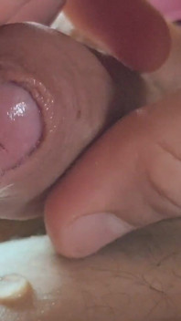 Close-up of Glans Ejaculating Intensely Before Cumming.
