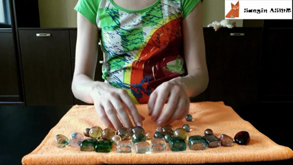 Saegin: 1[ASMR] Glass marbles and pebbles (no talking)