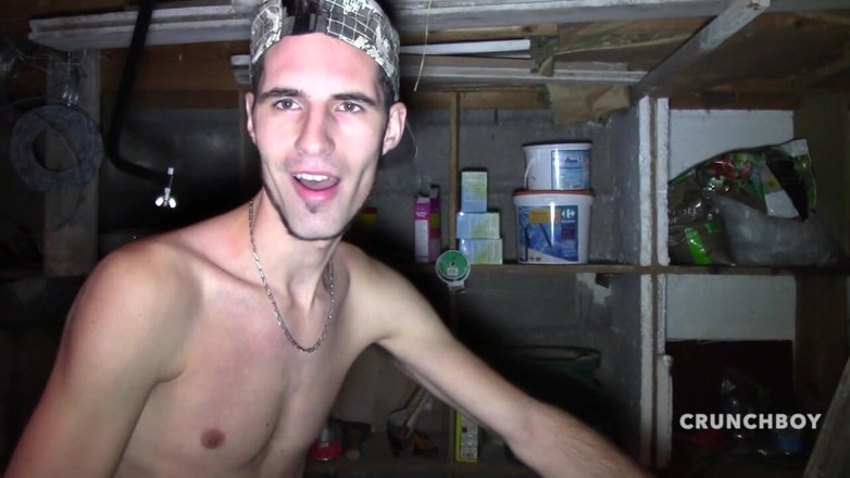 STRAIGHT BOY CURIOUS: Two scally lads fuck un discret basement