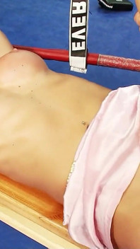 Sexy blonde teen Francesca banged in the ring by box trainer