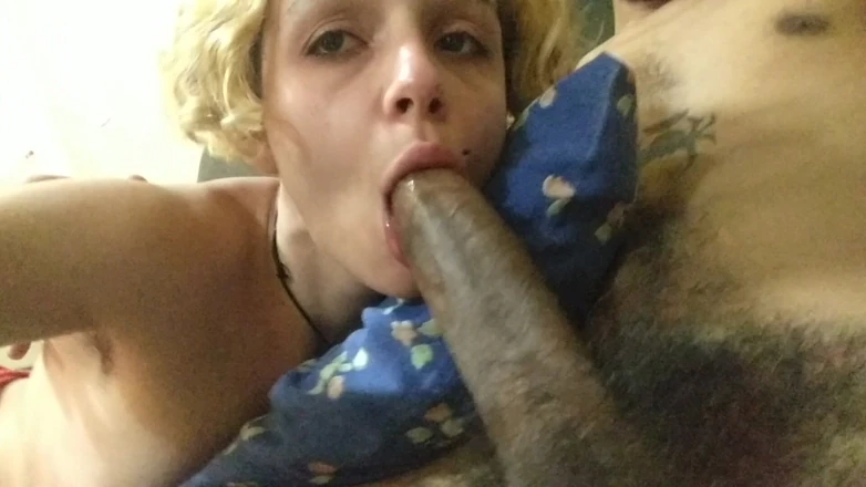 Mano Nico Official: Skinny Blonde Teen Sucking a Big Veiny Cock