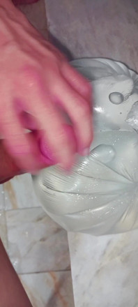 Horny Anal Masturbation Alone in the Bathroom - Real Toy Play