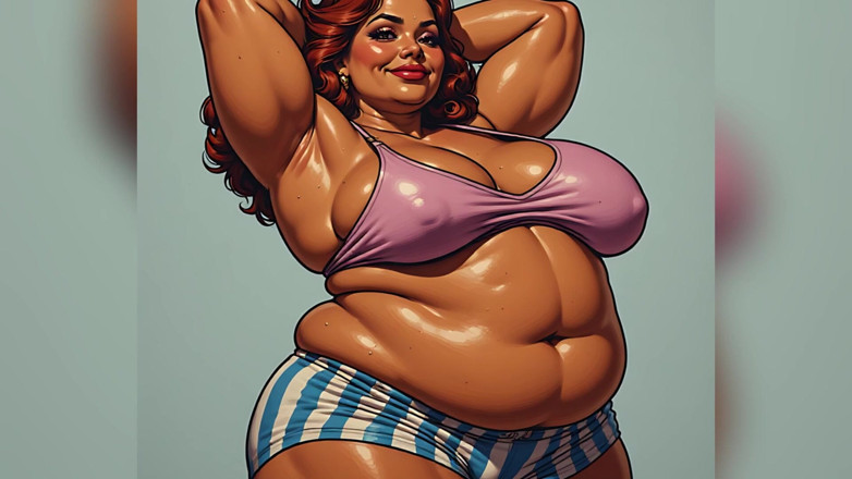 AI Porn: Tetona grandota arte
