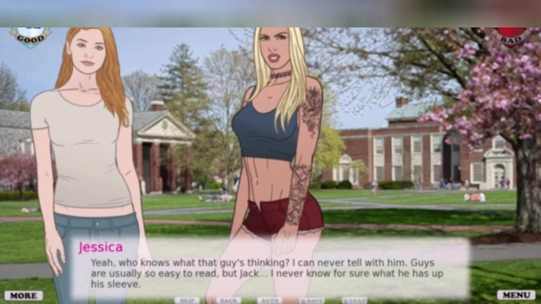 3DXXXTEEN2 Cartoon: Eva e coruptia de la Jessica. Sex cu desene animate...