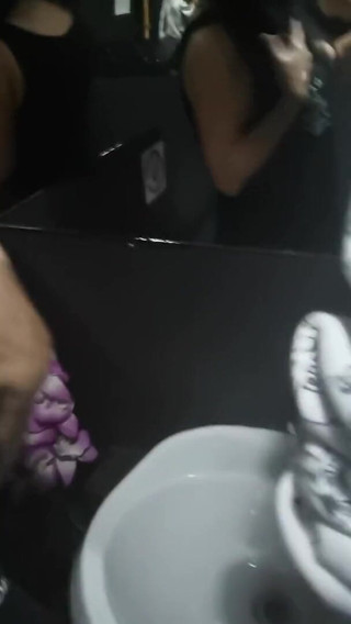 Boniklay: Slut Boniklay suck dick in WC and eat cum