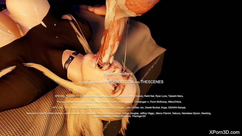 The Scenes: Bdsm bondage 3d porno - tetona rubia con garganta profunda y follada...