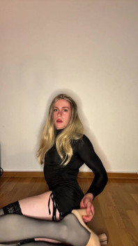 Cute Blonde Teen in Dress Fucked Anal