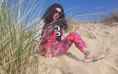 Girl Pissing on the Beach