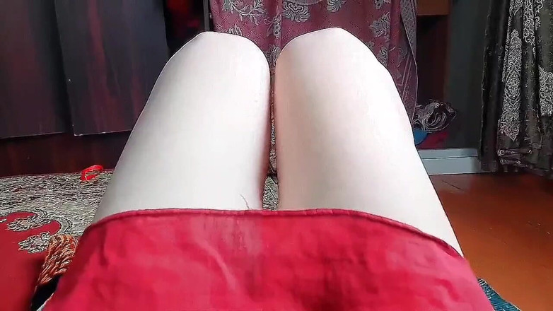 Kitty_Cross: Hete jurk grote kont reet ladyboy travestiet sissy solo shemale...