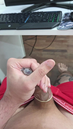 Lkdick8: Stříkání do kondomu