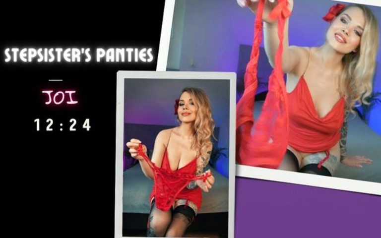 Stepsister's Panties JOI. Stepsister Finds You Sniffing Her Panties. Worn Underwear Fetish (Marlene Moore)