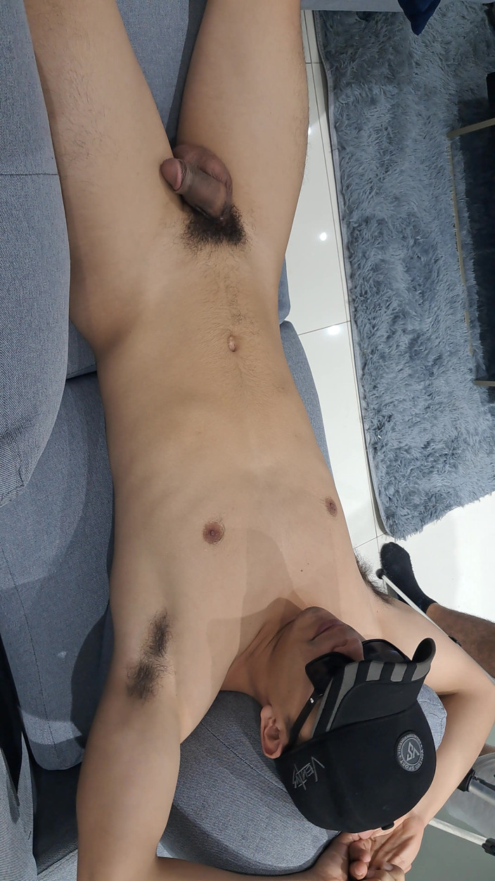 Bare skin man: Just Showing