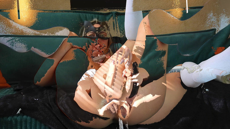 XxxCWSxxx: Soție nebună curvă futută în ambele găuri cu vibrator