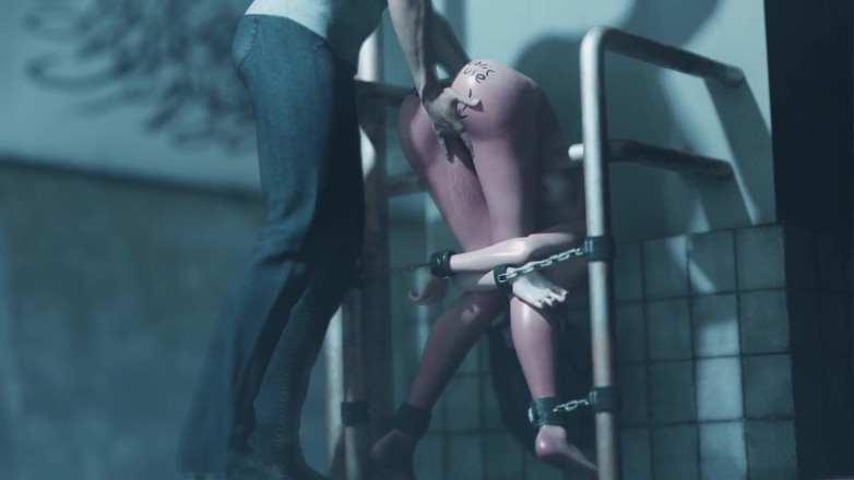 Velvixian 3D: Ada Wong ถูกมัดในห้องน้ำ
