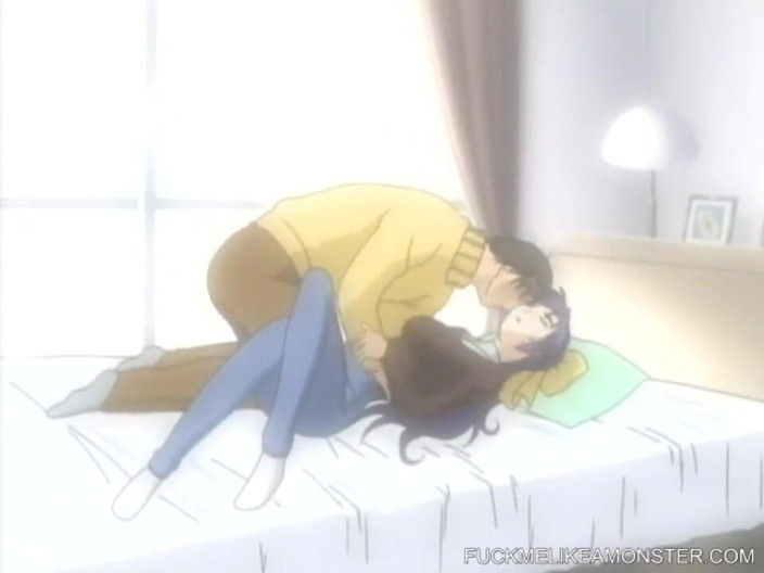 Fuck Me Like a Monster: Hentai cartoon romantisches paar genießt hardcore-sex