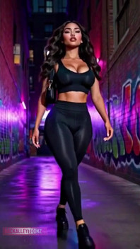 Friday Nightbeautiful Curvy Latina Model Walks