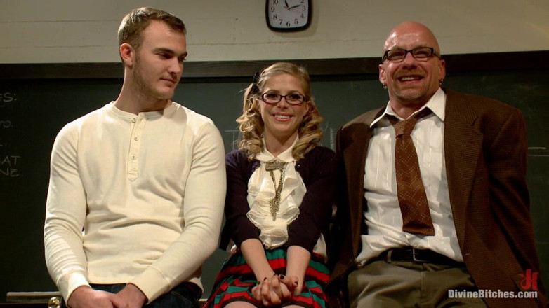 Divine Bitches by Kink: Bratty Princess Penny Cuckolds Her Teacher in Front of the...