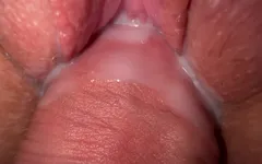 Extreme close up creamy pussy fuck