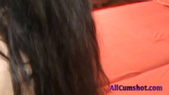 All Cumshot: Dildo sání a pak sání skutečného ptáka pro čas looong.