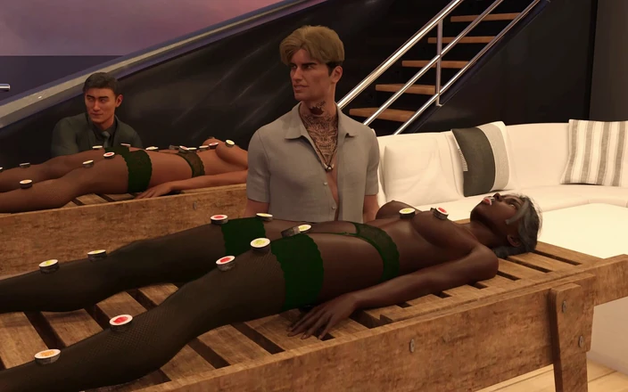 3D cartoon porn: My Dorm 196 - Yacht Party &amp; Private Room with Kim