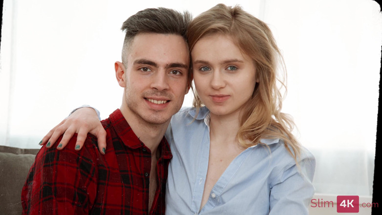Slim4K: Lovely teenage babe gets her pretty face glazed