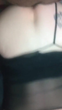 诱人的黑色性感内衣奶油微胖红发女郎的阴户后射