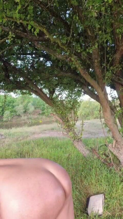 Nadya Albu: Outdoor MILF Anal Toy and Dildo Masturbation