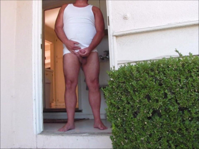 Side Door Jerkoff and Cum (The porky pervert) Side Door Jerkoff and Cum (The porky pervert)
