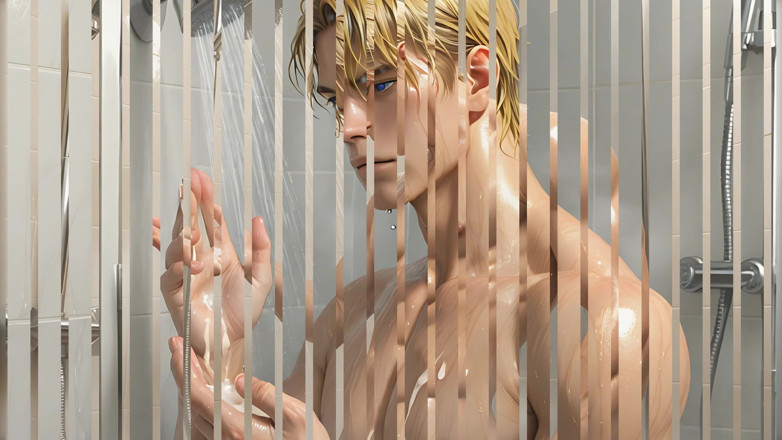 LustMen: This Athletic Blonde Guy Having Post Orgasm Moment in the...