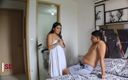 Venezuela sis: 角質継母は彼女のタオルを落とす-スペイン語のポルノ