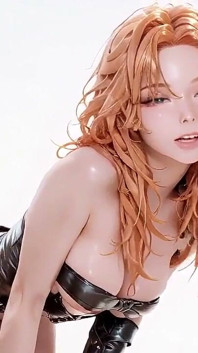 นักรบผมแดง! ห้ามหยอกล้อเกราะหนังกับฉากหลังสีขาวบริสุทธิ์