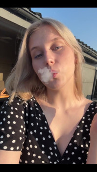 Cutie Smoking