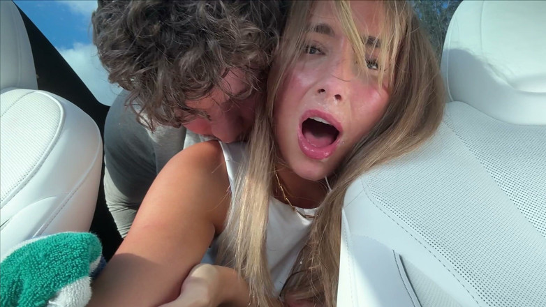 Luke Cooper: Lilly Phillips Couldn't Wait: Car Blowjob and a Quick Creampie