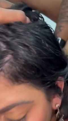 Threesome Sex, Fucking and Cumming on a Friend's Dick thumbnail