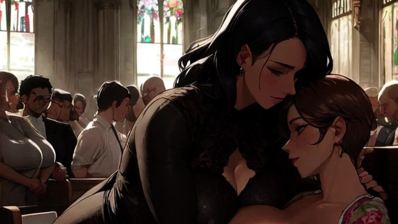 Spicy Toons: Gros seins naturels de l’église gorgés de lait