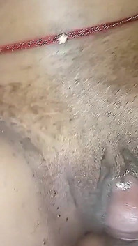 Rubbing My Stepsister's Pussy with My Big Dick
