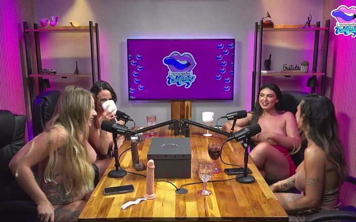 California TV: Podcast biến Suruba! 4 cô gái nóng bỏng chết tiệt, bú âm...
