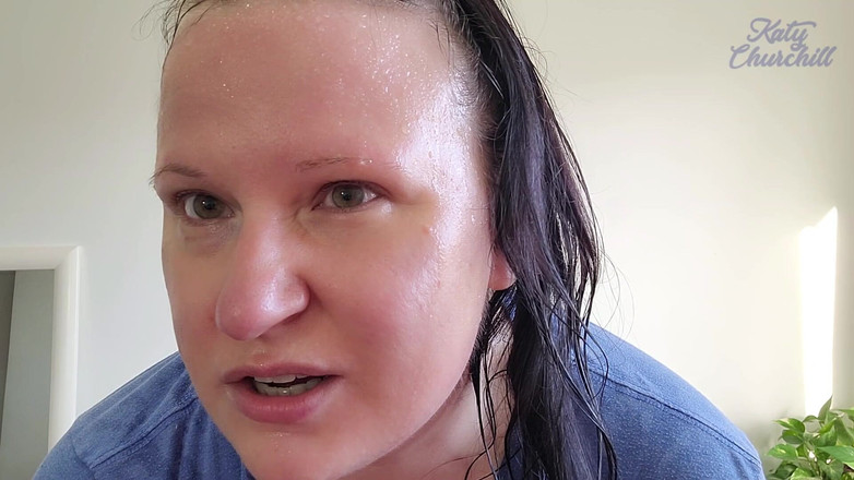 Katy Churchill: ジムの後はすごく汗だく