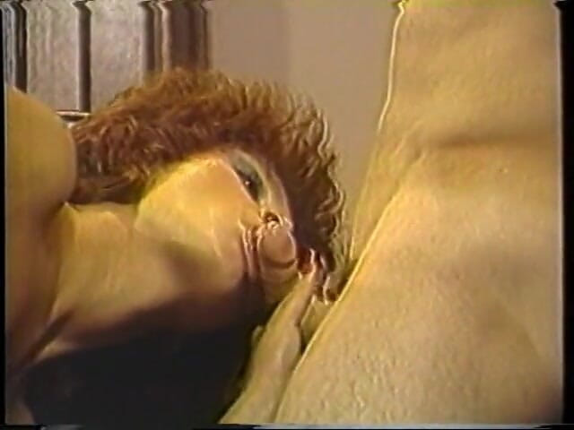 Old Good Porn: Stud gets cock sucked and cums on hot redhead after